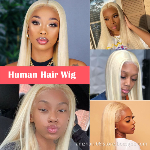 Cheap 613 Blonde HD Full Lace Wigs Raw Peruvian Virgin Human Hair Lace Front Wig for Black Women Lace Frontal Closure Wig Vendor